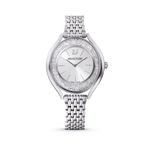 Reloj-Crystalline-Aura-brazalete-de-metal-tono-plateado-acero-inoxidable