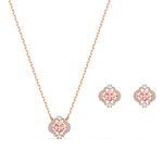 Conjunto-Swarovski-Sparkling-Dance-Clover-rosa-baño-tono-oro-rosa