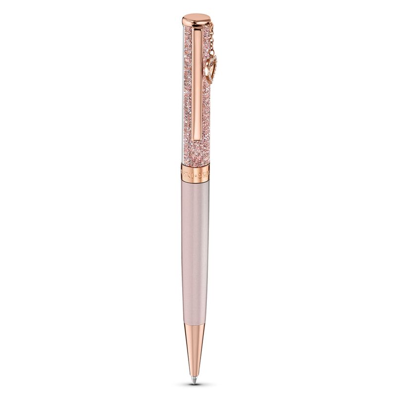 Boligrafo-Crystalline-rosa-baño-tono-oro-rosa