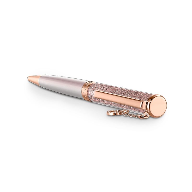 Boligrafo-Crystalline-rosa-baño-tono-oro-rosa