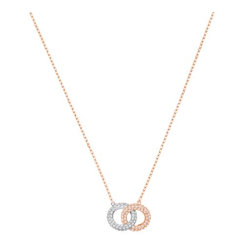 Collar Stone, multicolor, baño de oro rosa