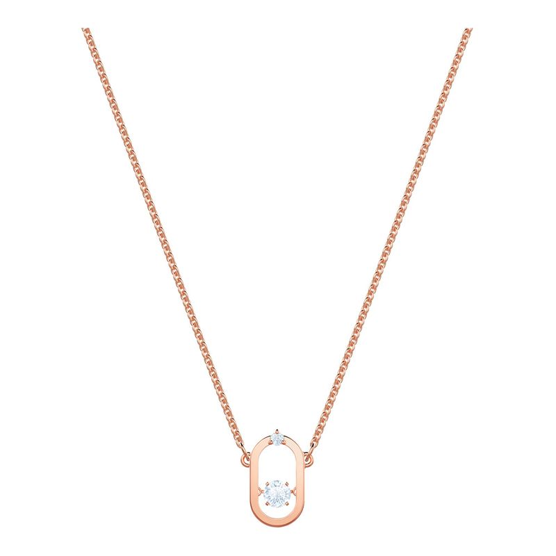 Collar-North-blanco-baño-de-oro-rosa