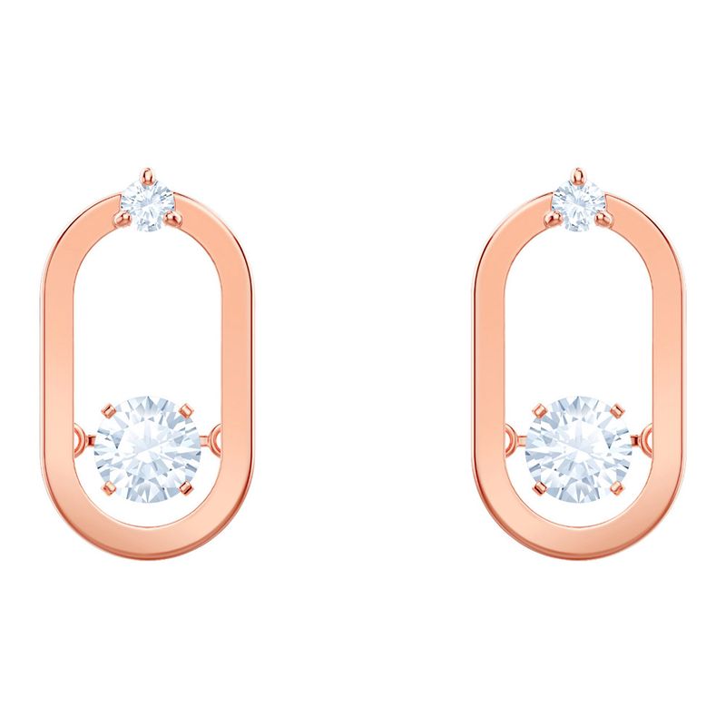Aretes-North-blanco-baño-de-oro-rosa