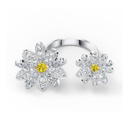 Anillo abierto Eternal Flower, amarillo, combinación de acabados metálicos