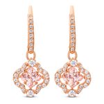 Aretes-Swarovski-Sparkling-Dance-Clover-rosa-baño-tono-oro-rosa