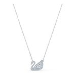 Collar-Dancing-Swan-blanco-baño-de-rodio