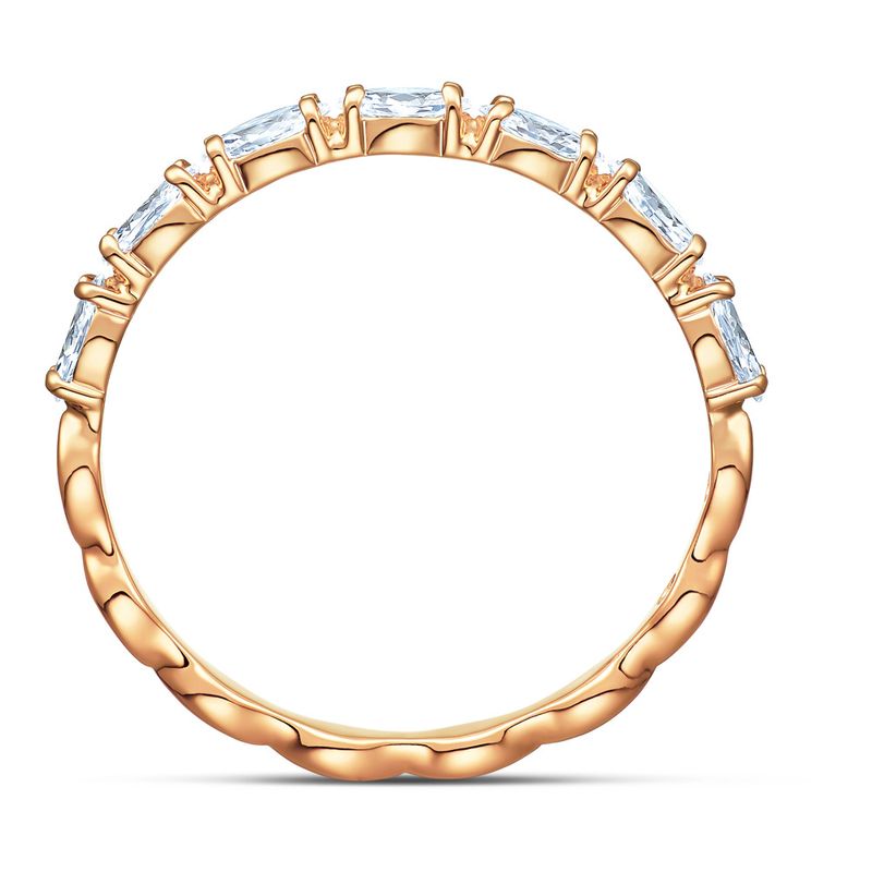 Anillo-Vittore-Marquise-blanco-Baño-en-tono-Oro-Rosa
