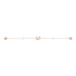Pulsera-Dazzling-Swan-multicolor-Baño-en-tono-Oro-Rosa