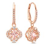 Aretes-Swarovski-Sparkling-Dance-Clover-rosa-baño-tono-oro-rosa