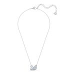 Collar-Dancing-Swan-blanco-baño-de-rodio