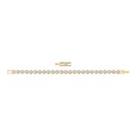 Pulsera-Angelic-blanco-Baño-en-tono-Oro
