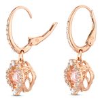 Aretes-Swarovski-Sparkling-Dance-Clover-rosa-baño-tono-oro-rosa