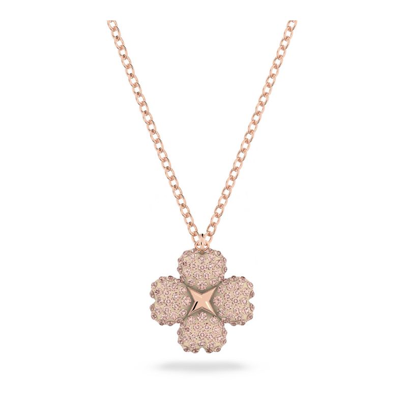 Colgante-Latisha-Flor-Rosa-Baño-tono-oro-rosa