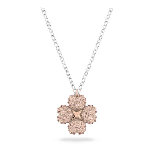 Colgante Latisha, Flor, Rosa, Combinación de acabados metálicos