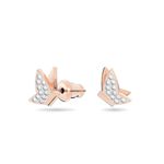 Aretes-pequeños-Lilia-Mariposa-Blancos-Baño-tono-oro-rosa
