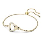 Pulsera-Lovely-Corazon-Blanca-Baño-tono-oro