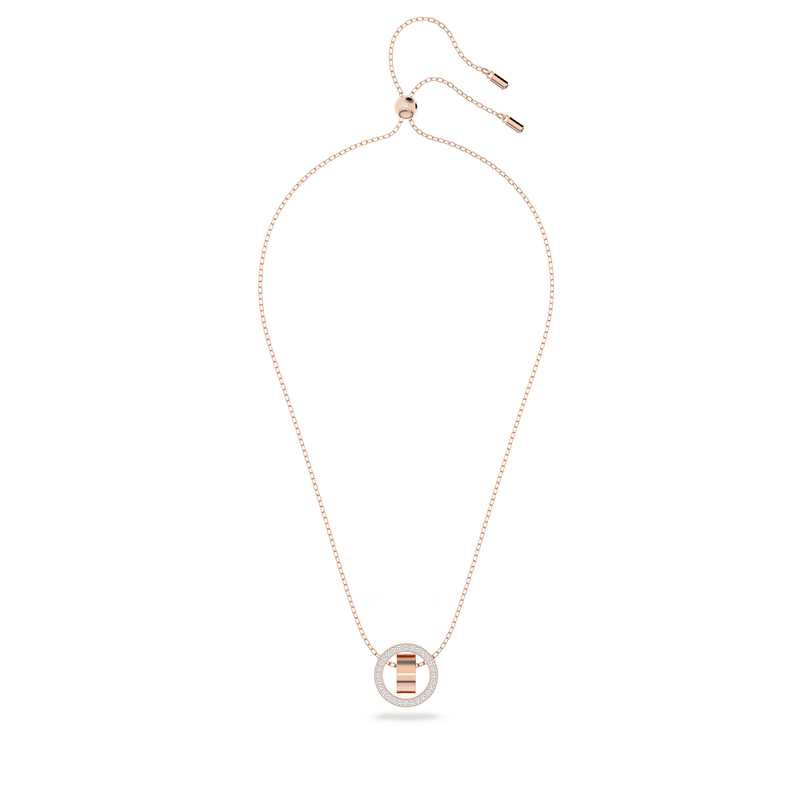 Colgante-Hollow-Circulo-Blanco-Baño-tono-oro-rosa