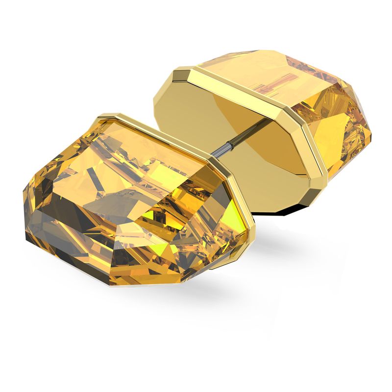 Pendiente-stud-Lucent-Individual-Amarillo-Baño-tono-oro