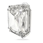 Pendiente-Mesmera-Individual-Cristal-de-talla-cuadrada-Blanco-Baño-de-rodio