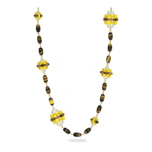 Collar Somnia, Marrón, Baño tono oro