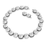 Gargantilla-Harmonia-Cristales-de-talla-cushion-Blanco-Combinacion-de-acabados-metalicos