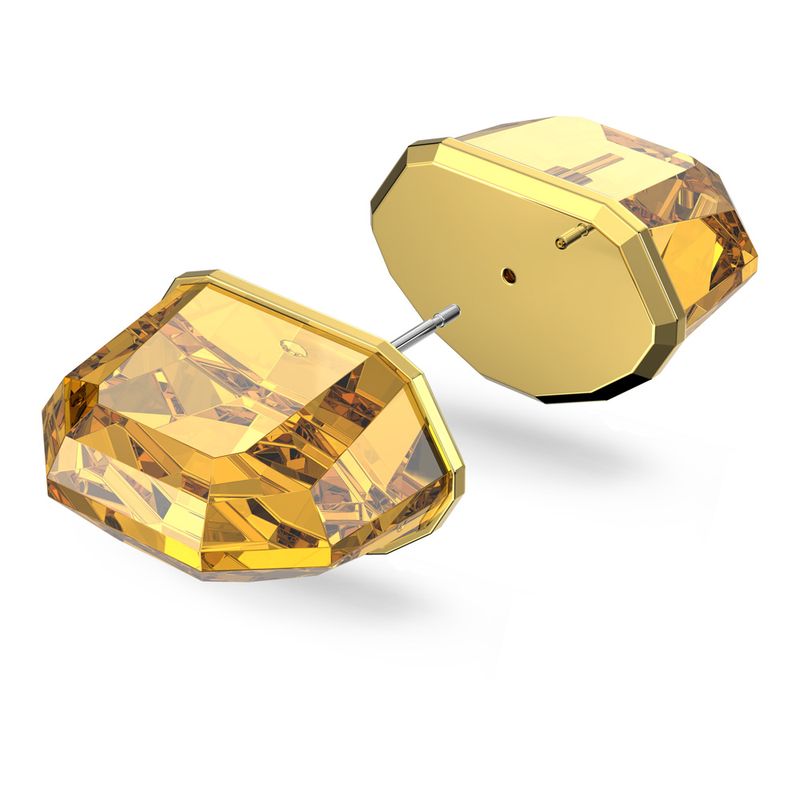 Pendiente-stud-Lucent-Individual-Amarillo-Baño-tono-oro