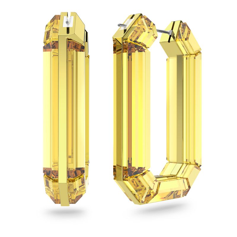 Pendientes-de-aro-Lucent-Amarillo-Baño-de-rodio