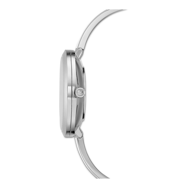 Reloj-Crystalline-Delight-brazalete-de-metal-blanco-acero-inoxidable
