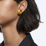 Pendiente-stud-Lucent-Individual-Amarillo-Baño-tono-oro