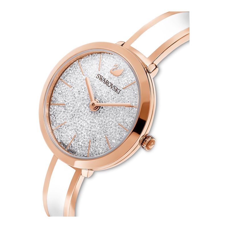 Reloj-Crystalline-Delight-Brazalete-De-Metal-Blanco-Pvd-Tono-Oro-Rosa