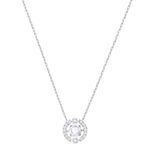Collar-Sparkling-Dance-Round-blanco-baño-de-rodio