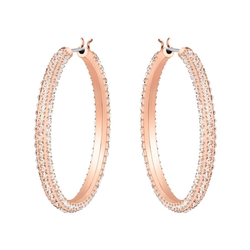 Aretes-de-aro-Stone-rosa-baño-de-oro-rosa
