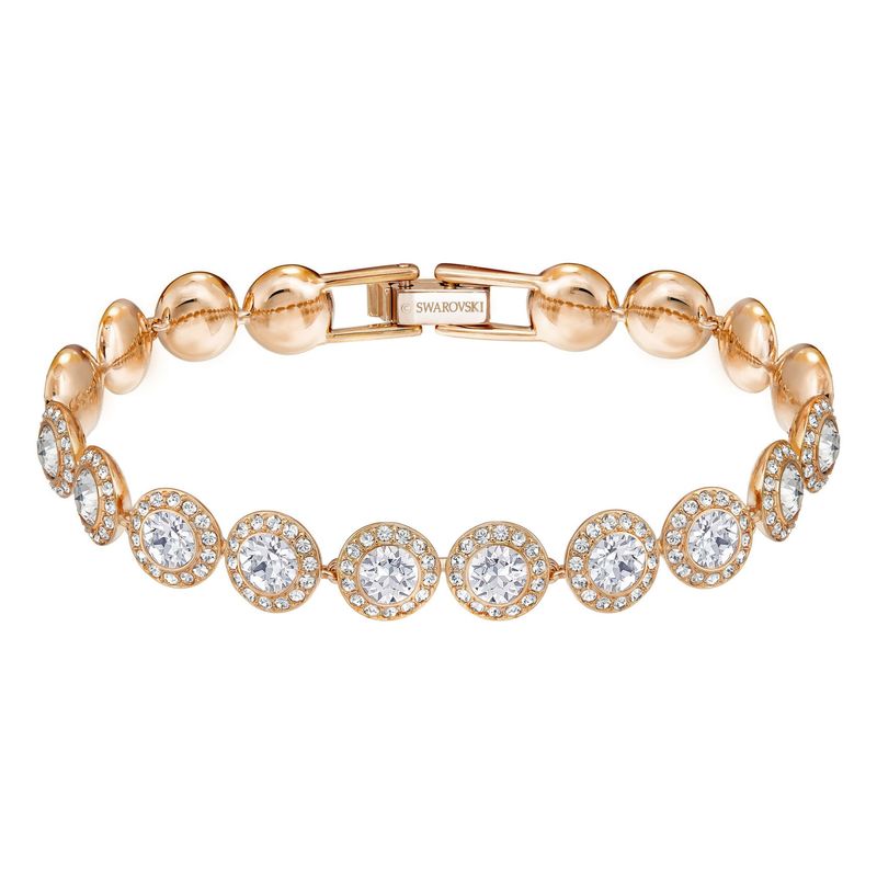 Pulsera-Angelic-blanco-baño-de-oro-rosa