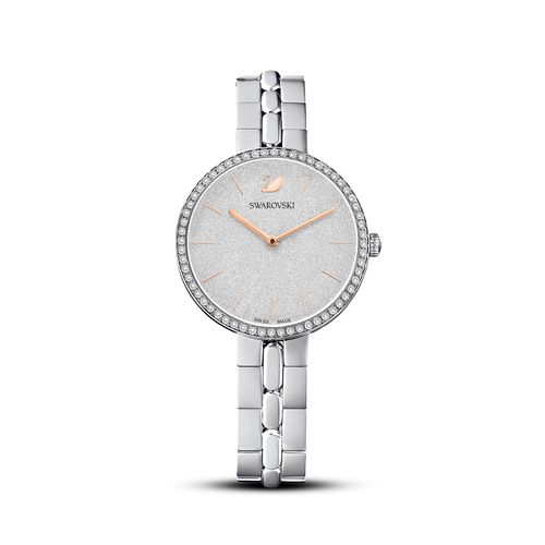 Reloj Cosmopolitan, brazalete de metal, blanco, acero inoxidable