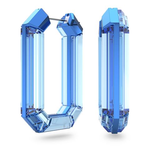 Aretes de aro Lucent, Azules