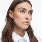 Pendientes-de-aro-Dextera-Pave-Blanco-Baño-de-rodio