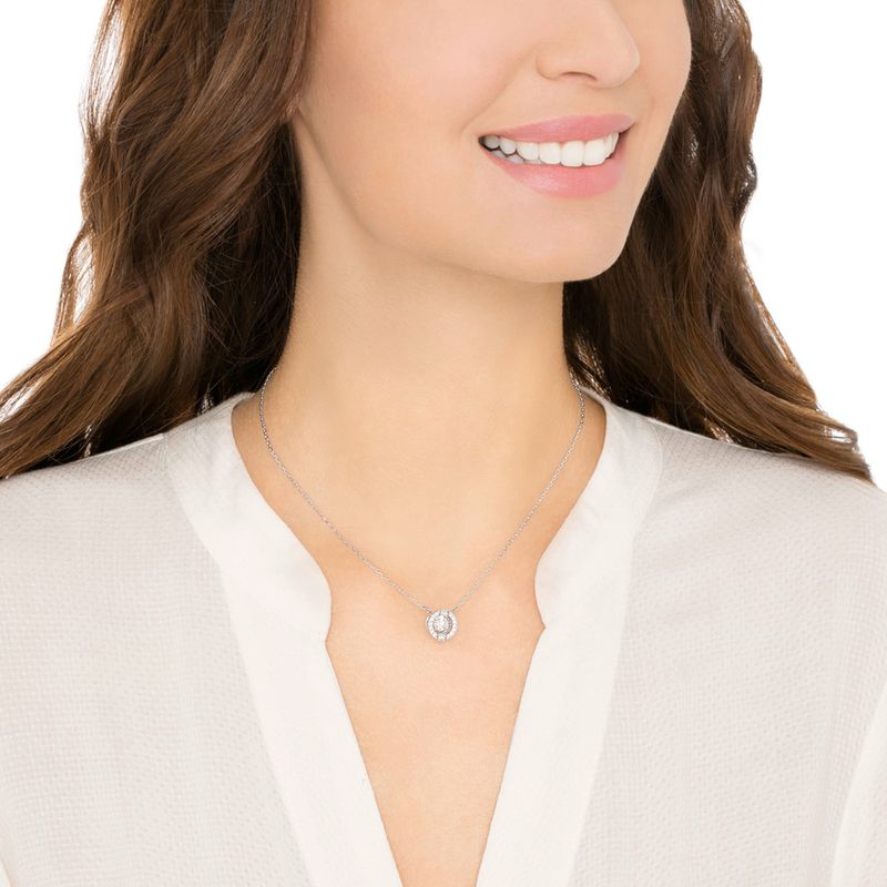Collar-Sparkling-Dance-Round-blanco-baño-de-rodio