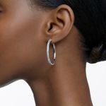 Aretes-de-aro-Stone-blanco-baño-de-rodio