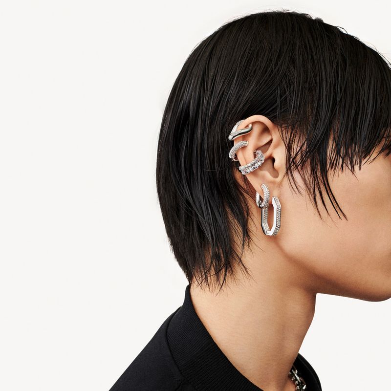 Pendientes-de-aro-Dextera-Pave-Blanco-Baño-de-rodio
