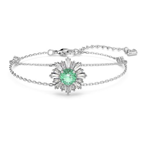 Pulsera Sunshine, Verde, Baño de rodio