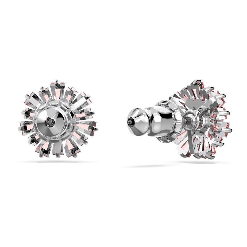Pendientes-de-boton-Sunshine-Rosas-Baño-de-rodio