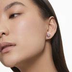 Pendientes-de-boton-Sunshine-Rosas-Baño-de-rodio