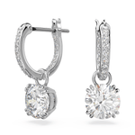 Pendientes-Constella-Talla-redonda-Blancos-Baño-de-rodio