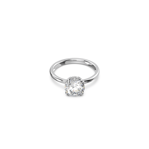 Anillo de cóctel Constella, Talla princesa, Blanco, Baño de rodio