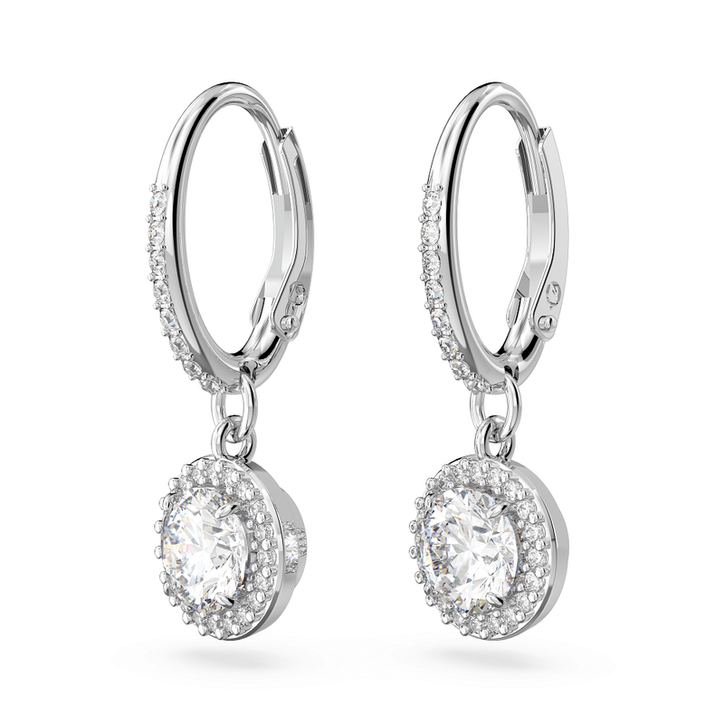 Pendientes-Constella-Talla-redonda-Pave-Blancos-Baño-de-rodio