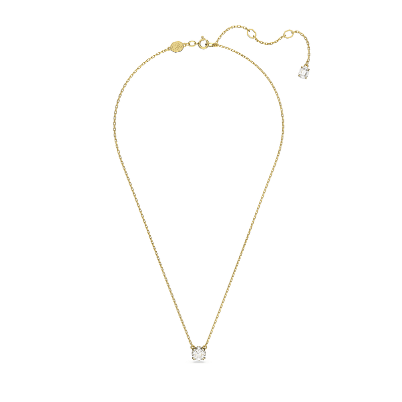 Colgante-Constella-Talla-redonda-Blanco-Baño-tono-oro