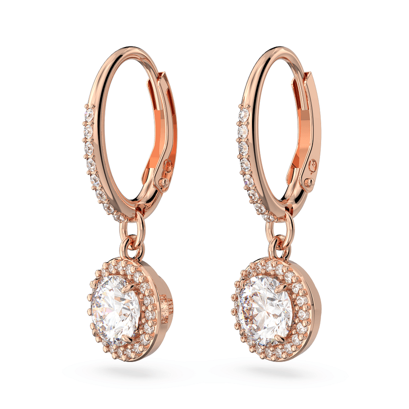 Pendientes-Constella-Talla-redonda-Pave-Blancos-Baño-tono-oro-rosa
