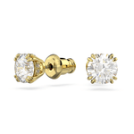 Pendientes-de-boton-Constella-Talla-redonda-Blancos-Baño-tono-oro
