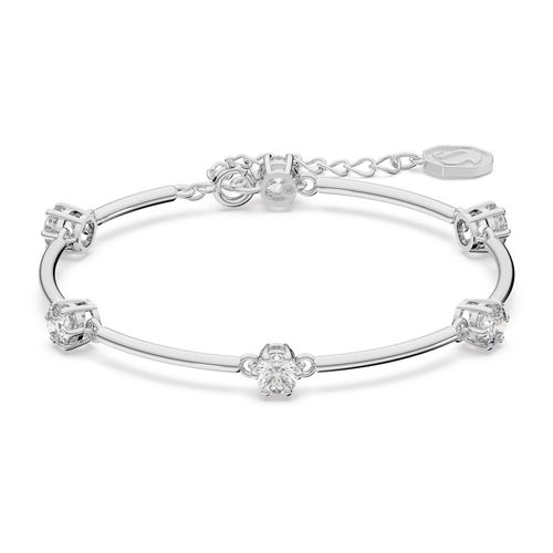 Brazalete Constella, Talla redonda, Blanco, Baño de rodio
