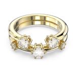 Anillo-Constella-Conjunto--2--Talla-redonda-Blanco-Baño-tono-oro